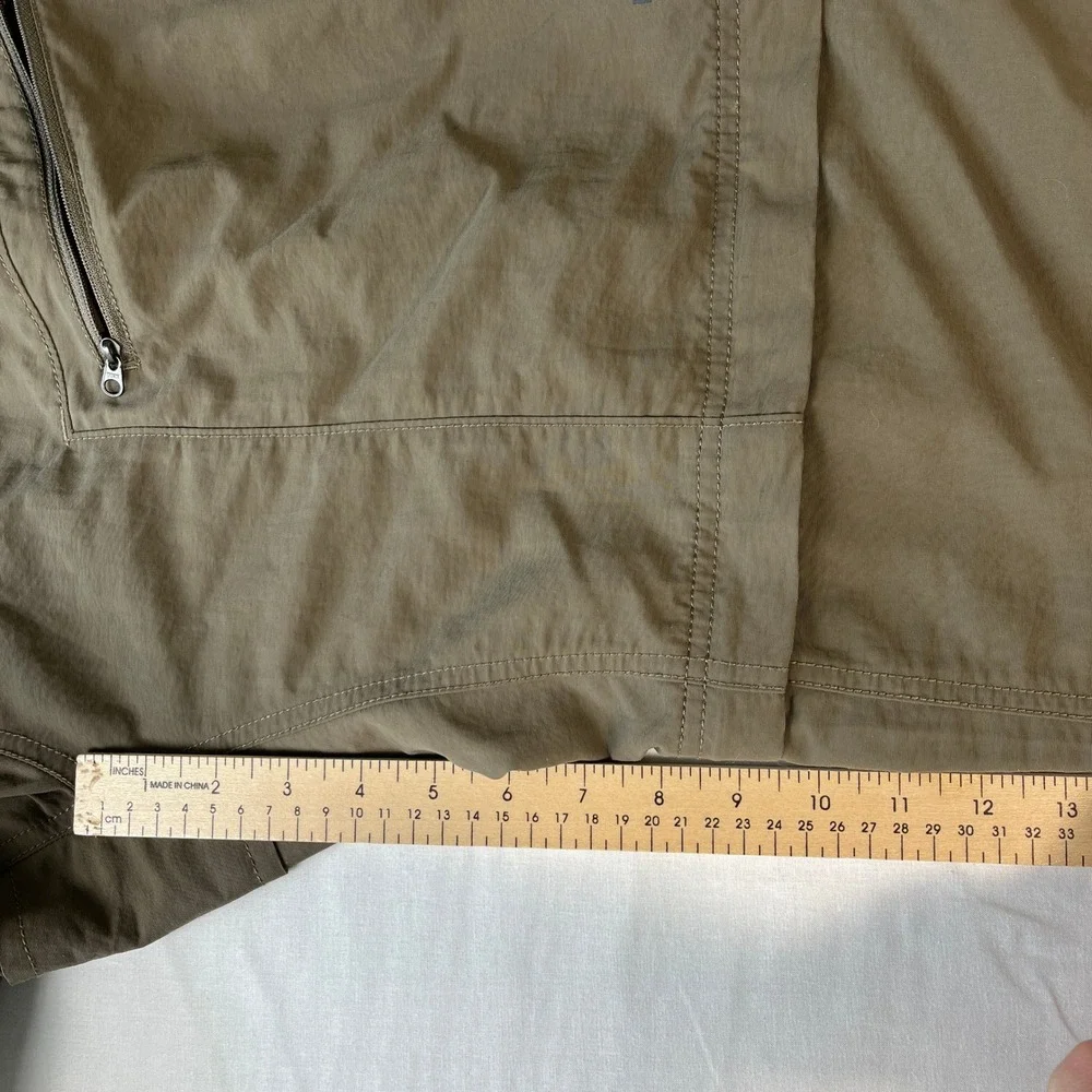 The North Face Convertible Cargo Pants Mens L Olive Green Excellent Zip Off Trek